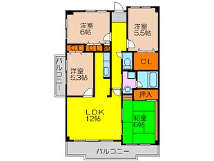 エトワール緑丘の物件間取画像